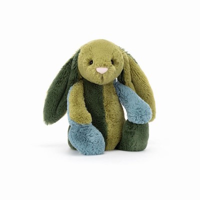 Jellycat Bashful Patchwork Basil Konijnen | ZK2038461